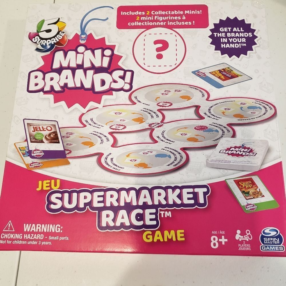 NIB Mini Brands Supermarket Race Game